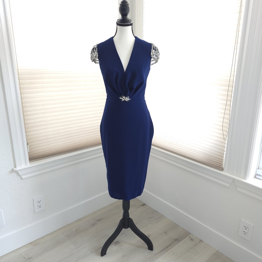 Tarik Ediz Blue Dress Size 4